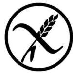 Durchgestrichene Ähre, die ein Produkt als glutenfrei kennzeichnet