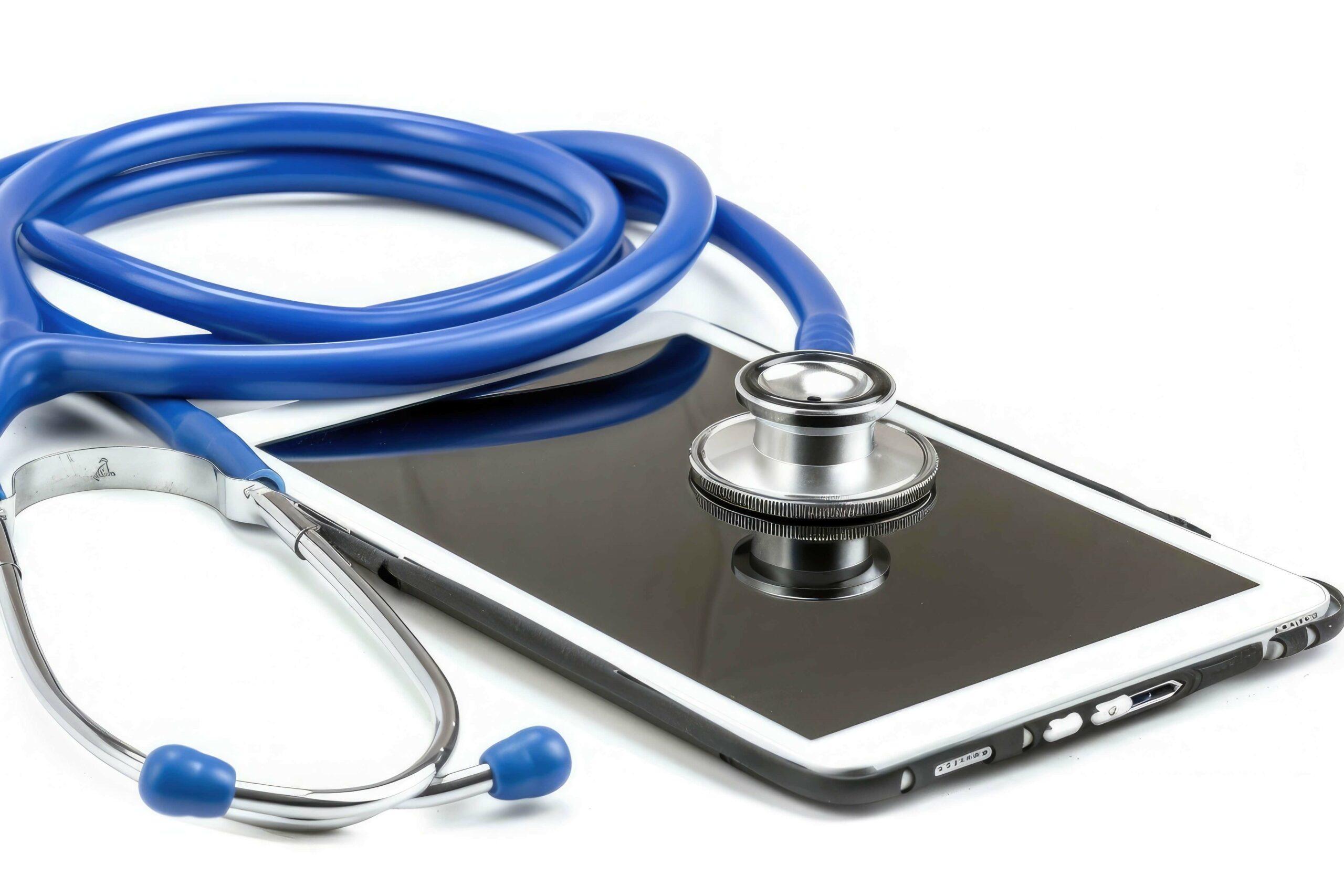 Tablet mit Stethoskop
