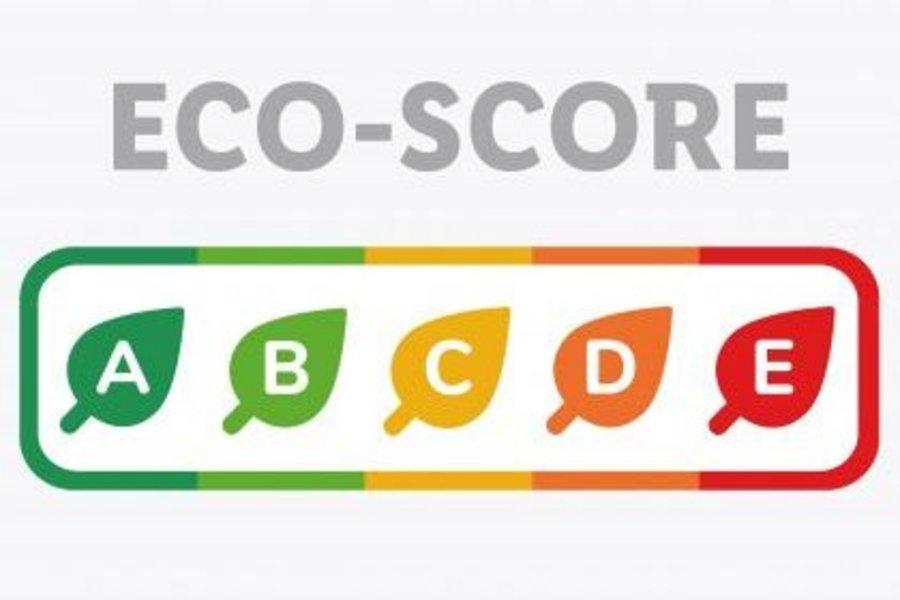 Eco-Score: 5 Blätter, die von A (dunkelgrün) bis E (rot) anzeigen, wie umweltfreundlich ein Produkt ist.